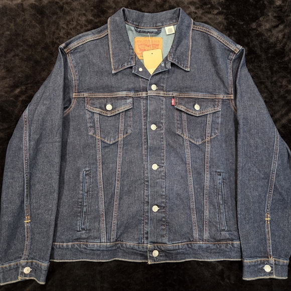 Levi's Dark Blue Denim Jacket - Picture 1 of 5